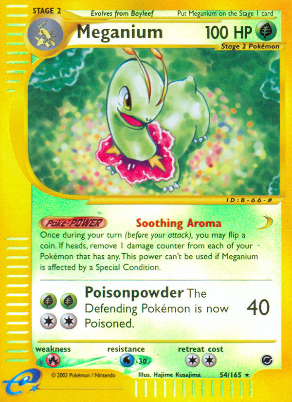 E-Series Expedition Meganium #54/165 reverse holo