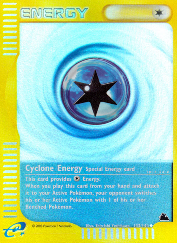 E-Series Skyridge Cyclone Energy #143/144 reverse holo