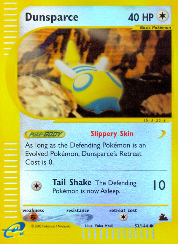 E-Series Skyridge Dunsparce #53/144 reverse holo