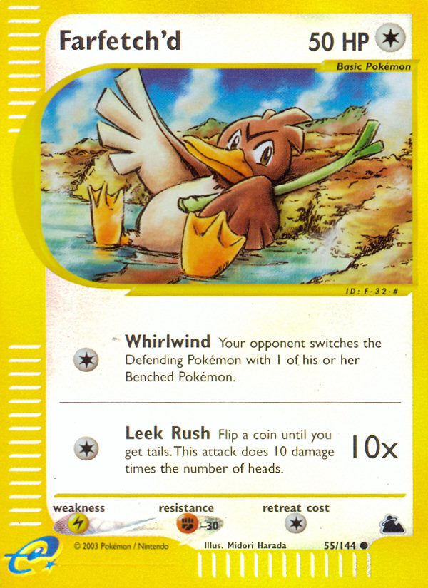 E-Series Skyridge Farfetch'd #55/144 reverse holo