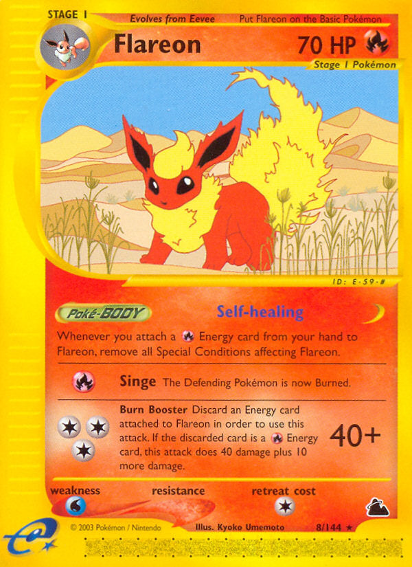 E-Series Skyridge Flareon #8/144