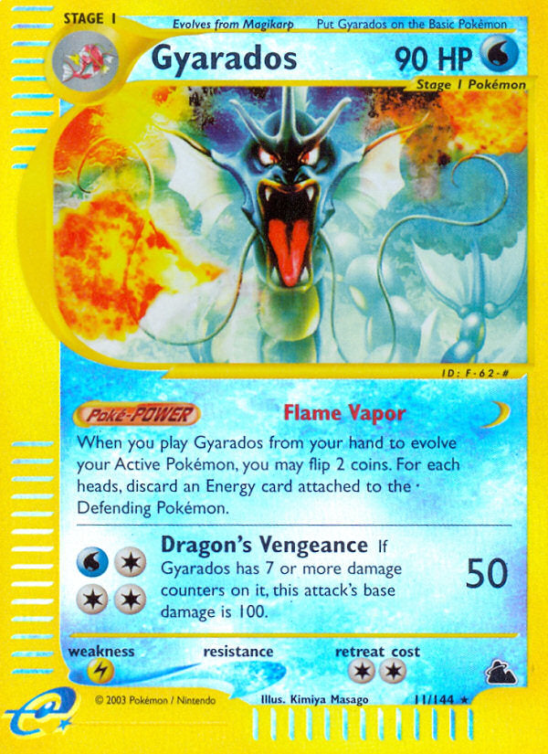 E-Series Skyridge Gyarados #11/144 reverse holo