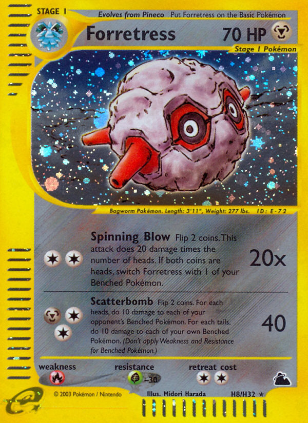 E-Series Skyridge Holo Forretress #H8/H32