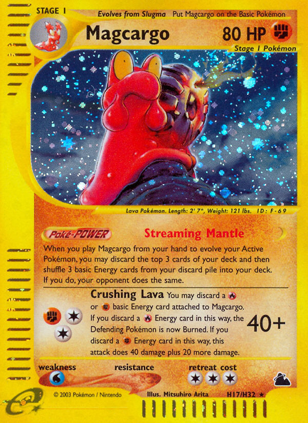 E-Series Skyridge Holo Magcargo #H17/H32