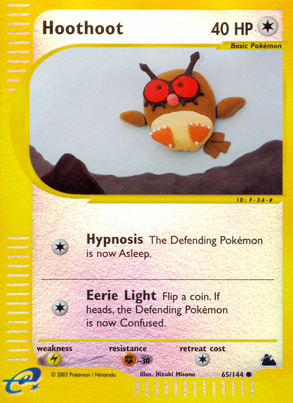 E-Series Skyridge Hoothoot #65/144 reverse holo