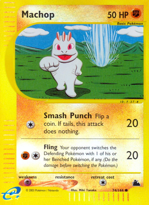 E-Series Skyridge Machop #74/144 reverse holo