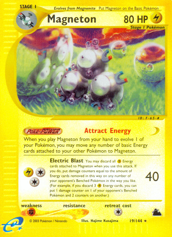 E-Series Skyridge Magneton #19/144 reverse holo