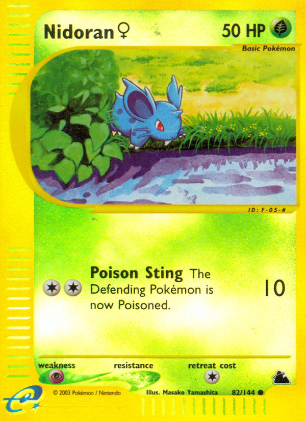 E-Series Skyridge Nidoran (f) #82/144 reverse holo