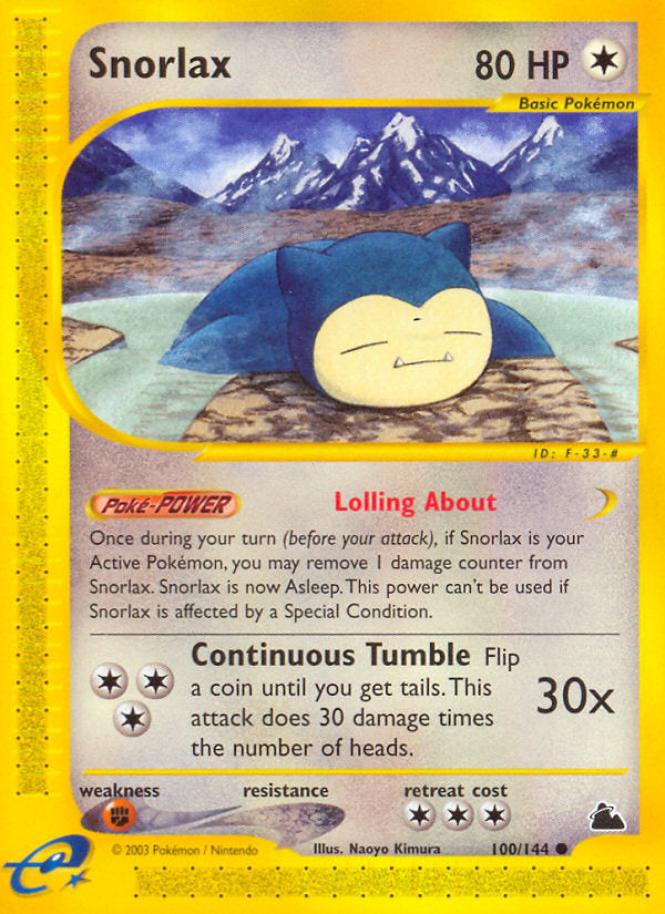 E-Series Skyridge Snorlax #100/144