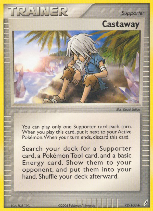 EX Crystal Guardians Castaway #72/100