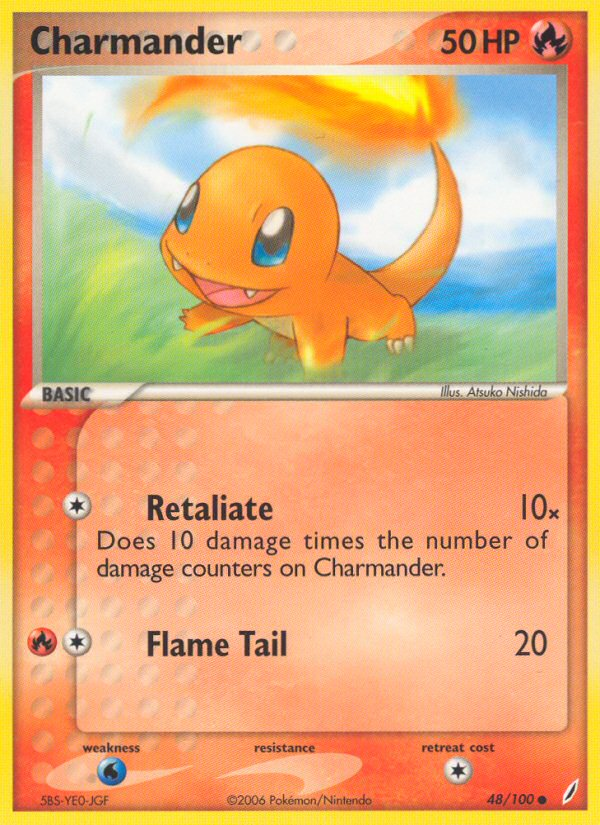 EX Crystal Guardians Charmander #48/100