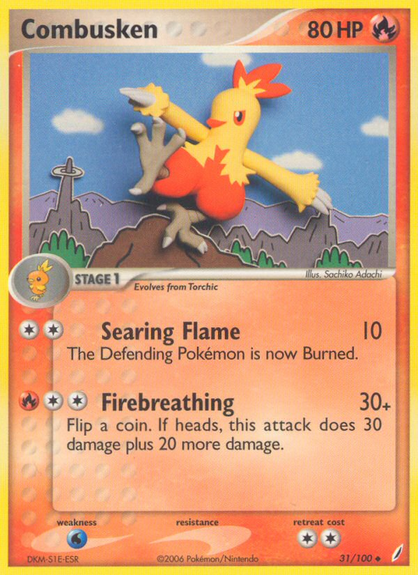 EX Crystal Guardians Combusken #31/100