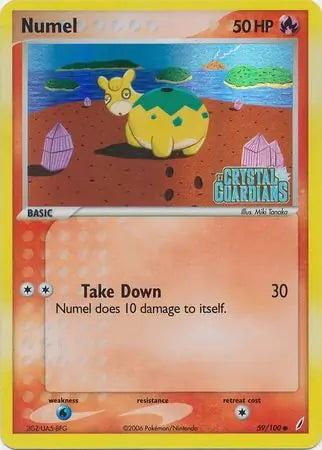 EX Crystal Guardians Numel #59/100 reverse holo