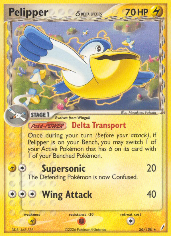 EX Crystal Guardians Pelipper #26/100