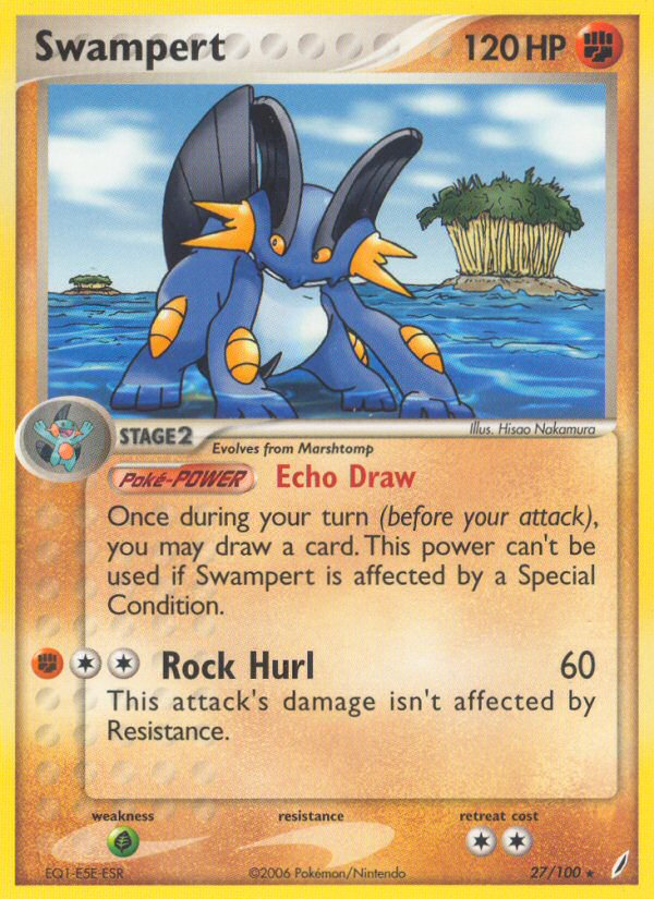 EX Crystal Guardians Swampert #27/100