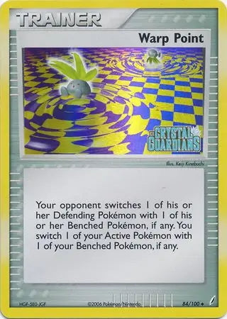 EX Crystal Guardians Warp Point #84/100 reverse holo