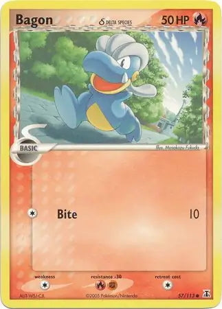 EX Delta Species Bagon #57/113 reverse holo