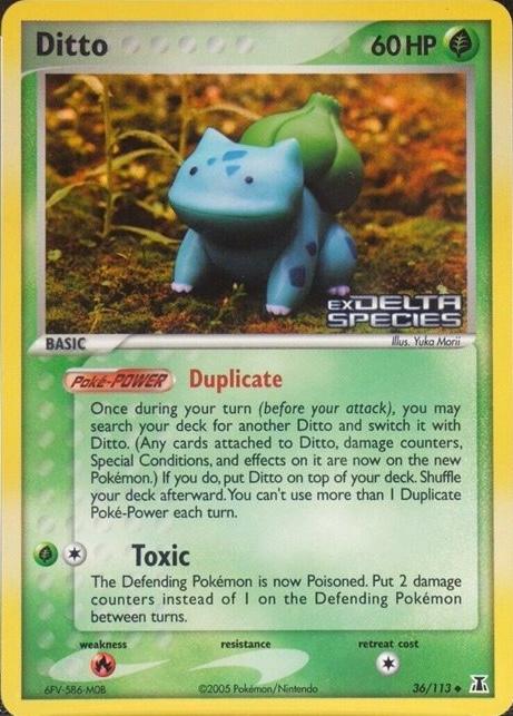 EX Delta Species Ditto [Bulbasaur] #36/113 reverse holo