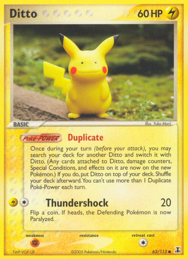EX Delta Species Ditto [Pikachu] #63/113