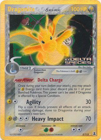 EX Delta Species Dragonite #3/113 reverse holo