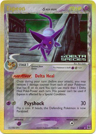 EX Delta Species Espeon #4/113 reverse holo