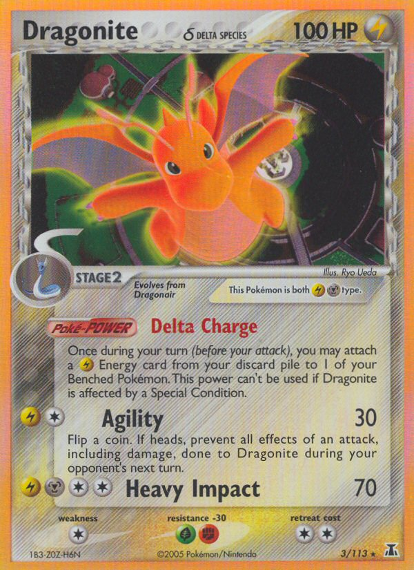 EX Delta Species Holo Dragonite #3/113