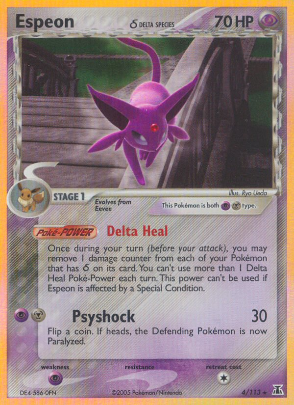 EX Delta Species Holo Espeon #4/113