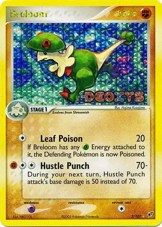 EX Deoxys Breloom #3/107 reverse holo