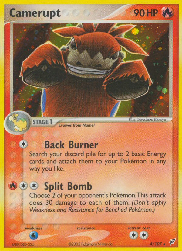 EX Deoxys Holo Camerupt #4/107