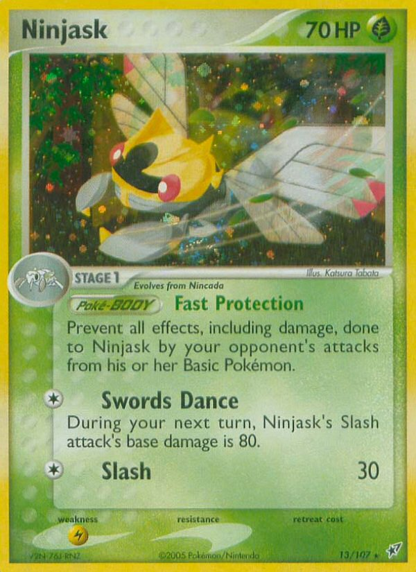EX Deoxys Holo Ninjask #13/107