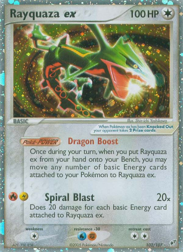 EX Deoxys Holo Rayquaza ex #102/107