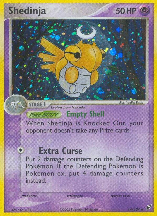 EX Deoxys Holo Shedinja #14/107
