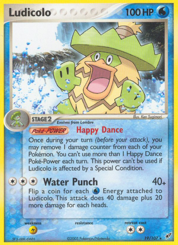 EX Deoxys Ludicolo #19/107