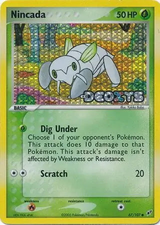 EX Deoxys Nincada #67/107 reverse holo