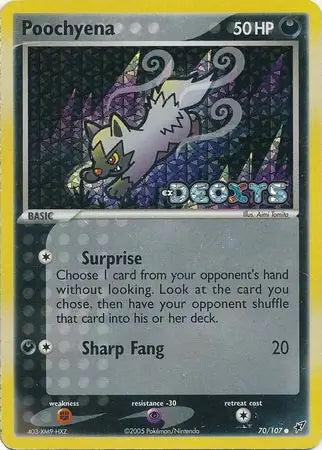 EX Deoxys Poochyena #70/107 reverse holo
