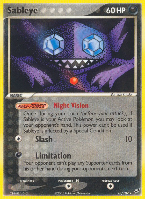 EX Deoxys Sableye #23/107