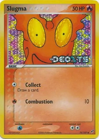 EX Deoxys Slugma #74/107 reverse holo