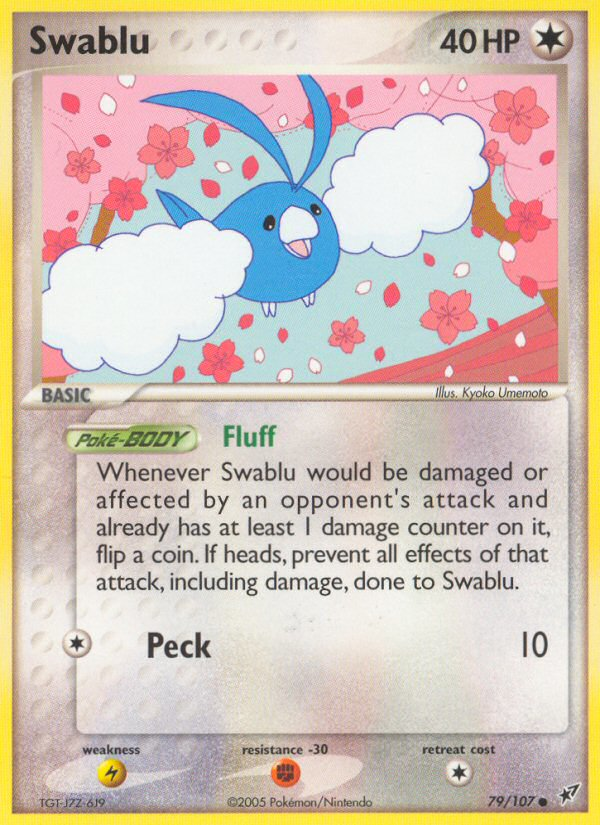 EX Deoxys Swablu #79/107