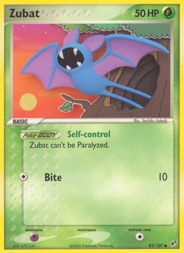 EX Deoxys Zubat #83/107
