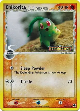 EX Dragon Frontiers Chikorita #44/101 reverse holo