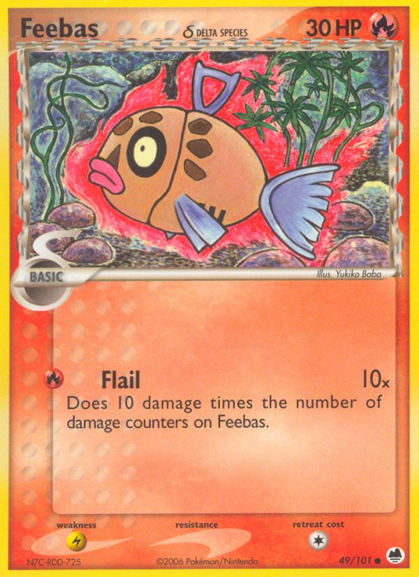 EX Dragon Frontiers Feebas #49/101