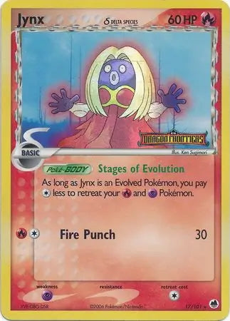 EX Dragon Frontiers Jynx #17/101 reverse holo