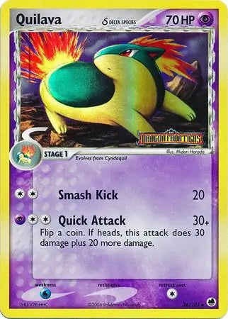 EX Dragon Frontiers Quilava #36/101 reverse holo