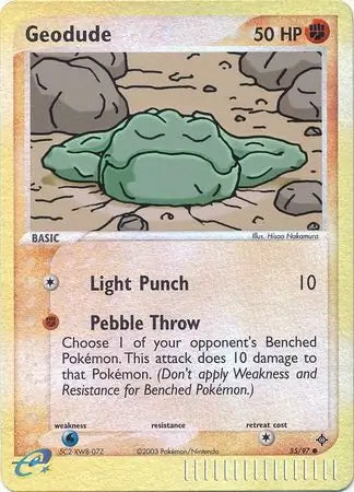 EX Dragon Geodude #55/97 reverse holo