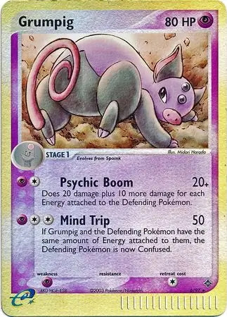 EX Dragon Grumpig #6/97 reverse holo