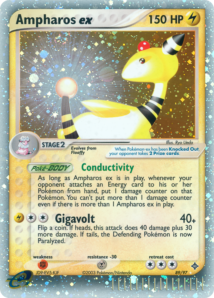 EX Dragon Holo Ampharos EX #89/97
