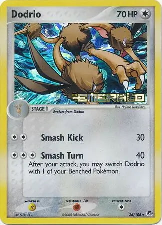 EX Emerald Dodrio #26/106 reverse holo