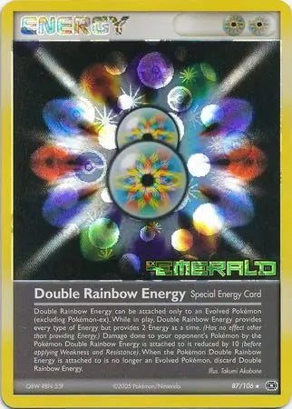 EX Emerald Double Rainbow Energy #87/106 reverse holo