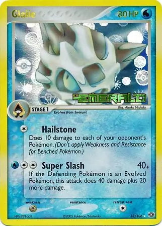 EX Emerald Glalie #13/106 reverse holo