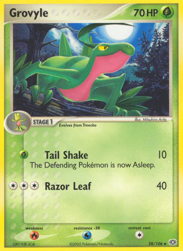 EX Emerald Grovyle #28/106